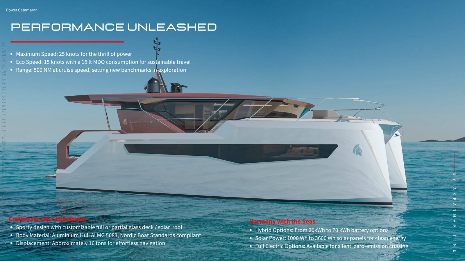 Spartan 44 Sport Luxury Hybrid Power Catamaran